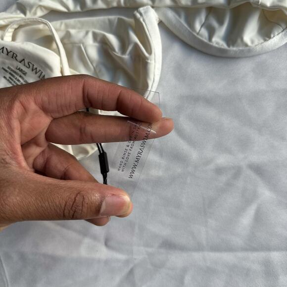 Myra Swim Jardin Bikini Top in Vanilla - Picture 5 of 6